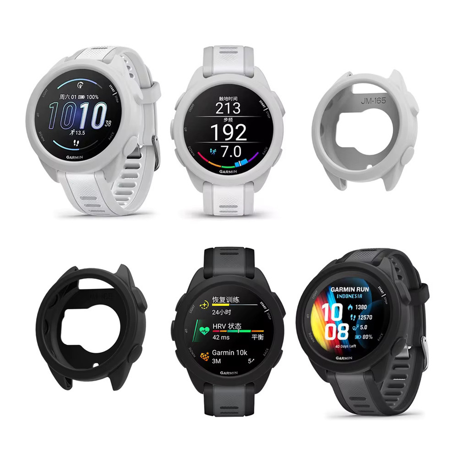 Garmin Smartwatch Schutzhülle Silikon, Mintgrün, Forerunner 165 - Bild 4