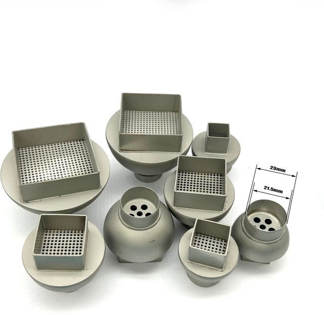 SMD BGA Düsensatz für QUICK 861DW Heißluftpistole und Lötstation, Farbe Silber, verschiedene Größen von 15x15mm bis 45x45mm - Bild 1