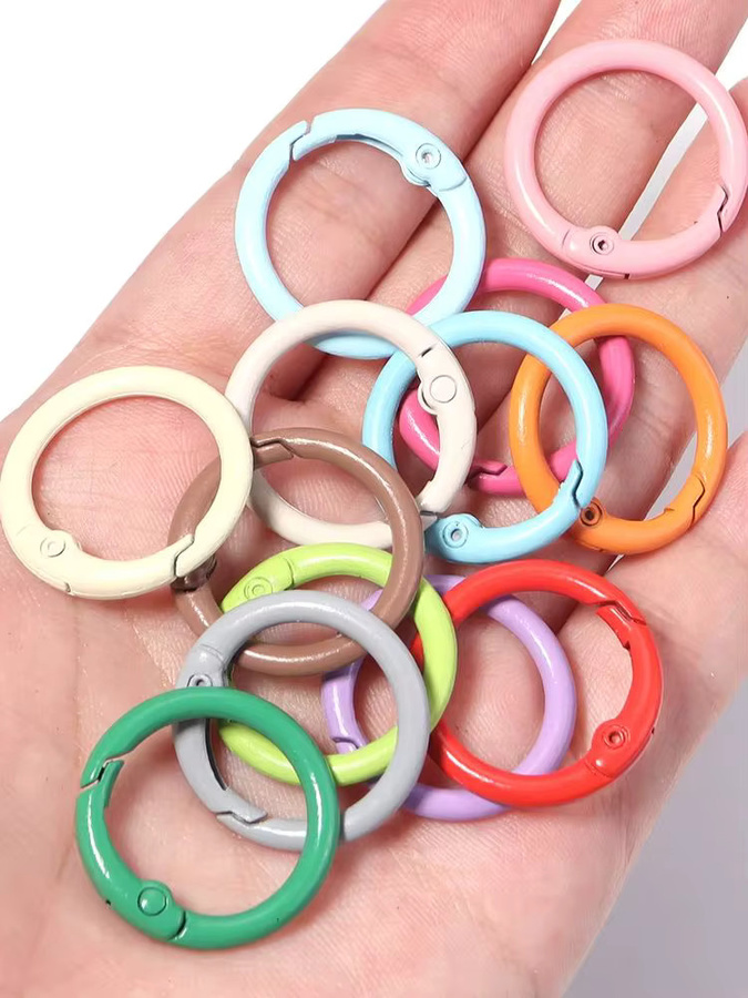 lingsai O-Ring Federverschlüsse, Metall, Bunt, Unisex - Bild 4