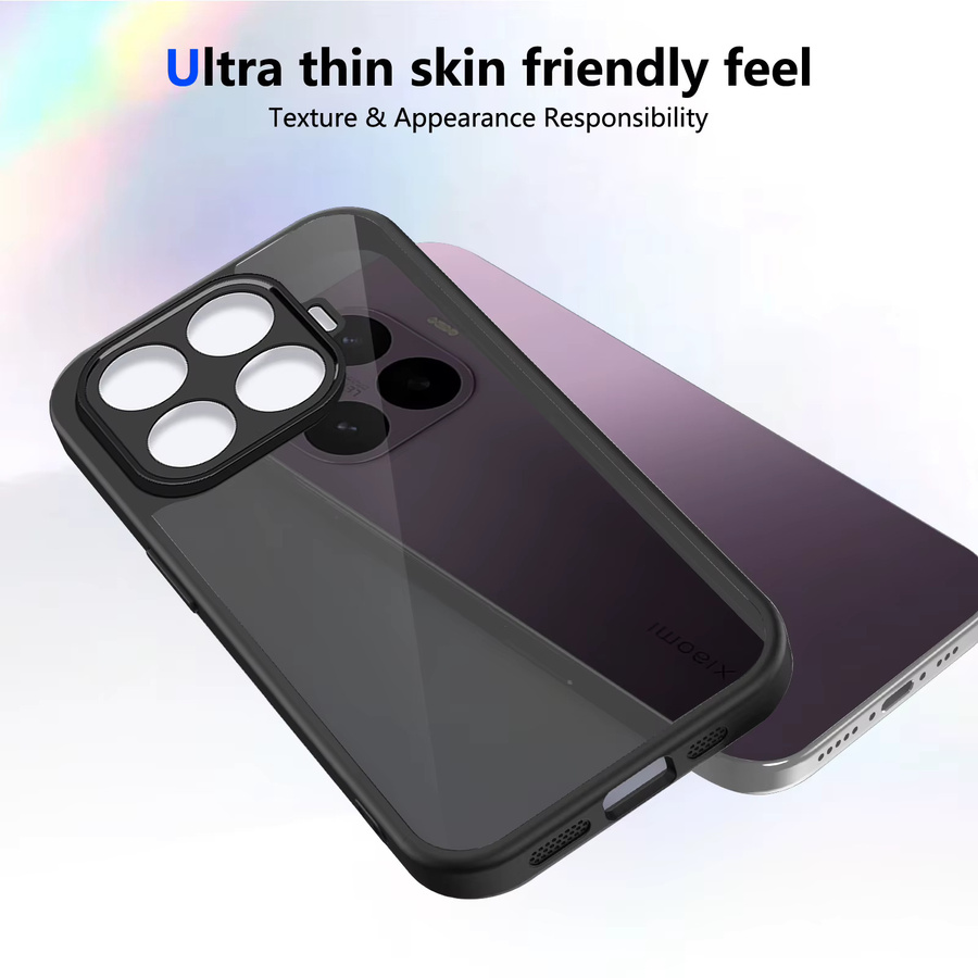 Luxuriöse matte und stoßfeste Handyhülle für Xiaomi 17T Pro, 15, 15T, 14 und 14T Pro Ultra in Transparent oder Schwarz - Bild 4