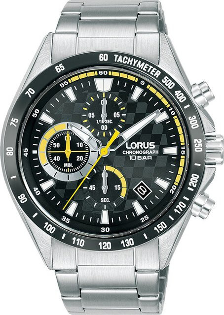 Lorus Chronograph, Quarz, Edelstahl, 44 mm, Herren - Bild 1