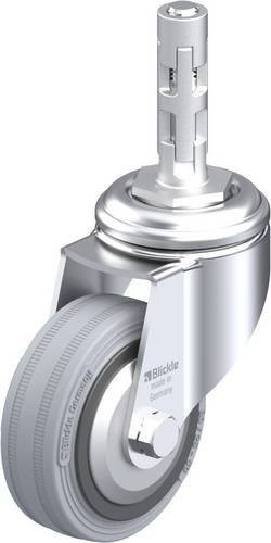 Blickle Lenkrolle LKRA-VPA 80K-11-FA-E11 in Schwarz, Silber und Grau, Rad-Durchmesser: 80 mm, Tragfähigkeit: 80 kg - Bild 1