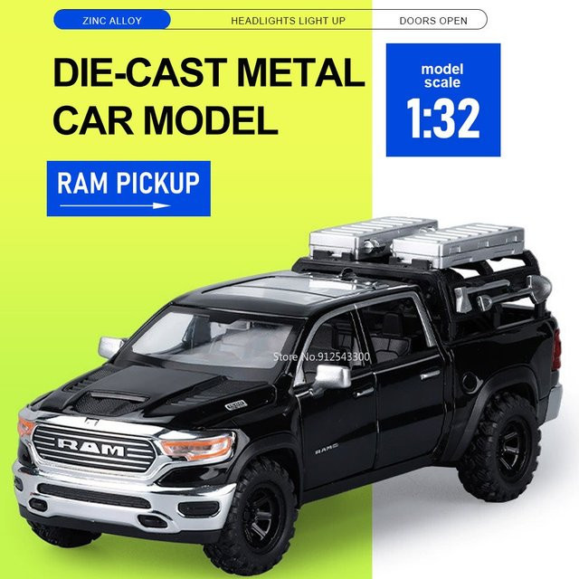 RMZ city Ram Mammoth 6X6 Auto-Modell, 1:32 Maßstab, mit Licht und Sound - Bild 1