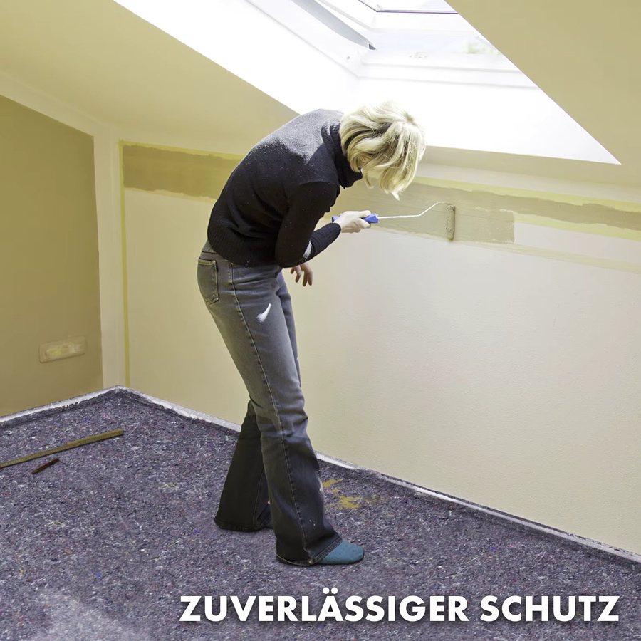 FLOORDIREKT Malervlies Rolle Grau, wiederverwendbares Abdeckvlies mit Anti-Rutsch-Beschichtung - Bild 4