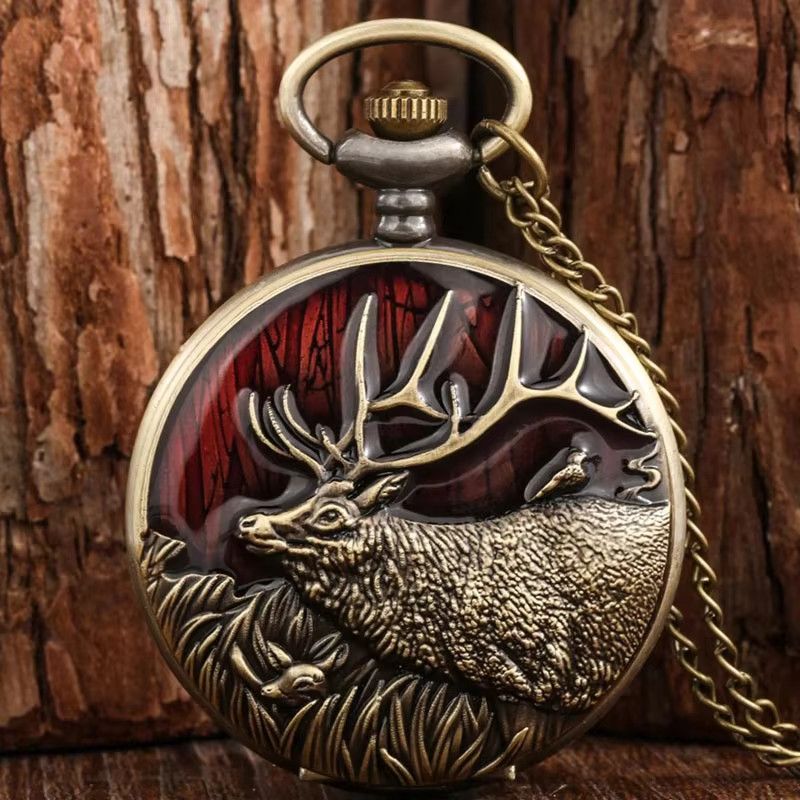 RUNERR Taschenuhr in Bronze mit Animal Print Design als Blindbox - Bild 2