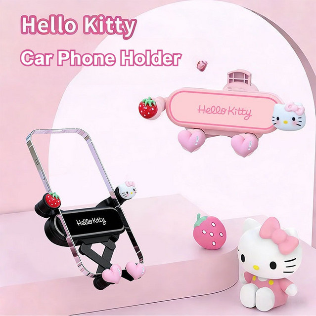 Sanrio Hello Kitty Autohalterung für Lüftungsschlitze mit Schwerkraftsensor und Anti-Shake-Funktion - Bild 1