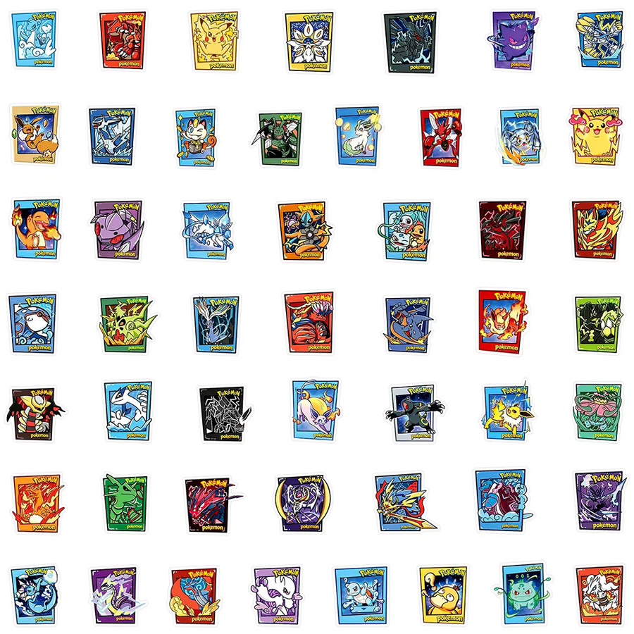 TAKARA TOMY Pokémon Anime Cartoon Aufkleber, Pikachu, Bunt / Mehrfarbig - Bild 3