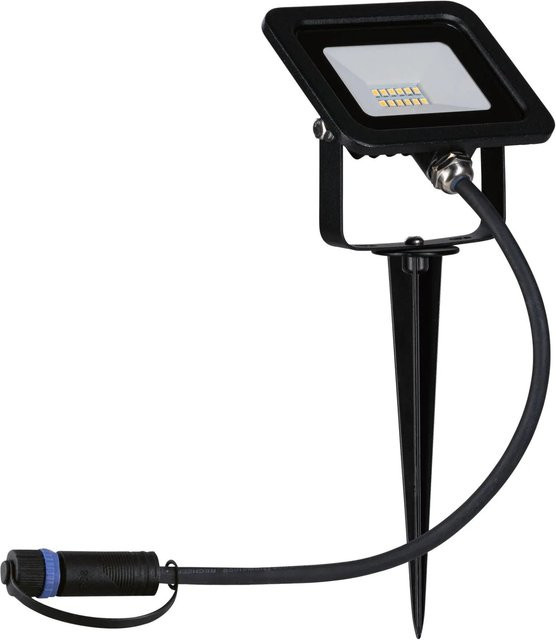 Paulmann Plug & Shine LED Floodlight Outdoor Schwarz 6,8W Warmweiß IP65 - Bild 1