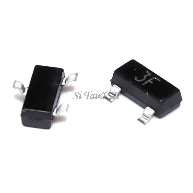 Si Tai&SH BC857B SOT-23 SMD Transistor, 100 Stück, Schwarz - Bild 2