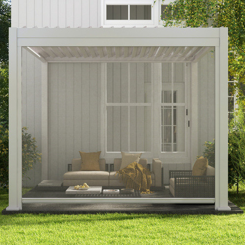 Mr. GARDENER Pergola-Sonnenrollo in Hellgrau, Breite: 300 cm, Höhe: 235 cm - Bild 1
