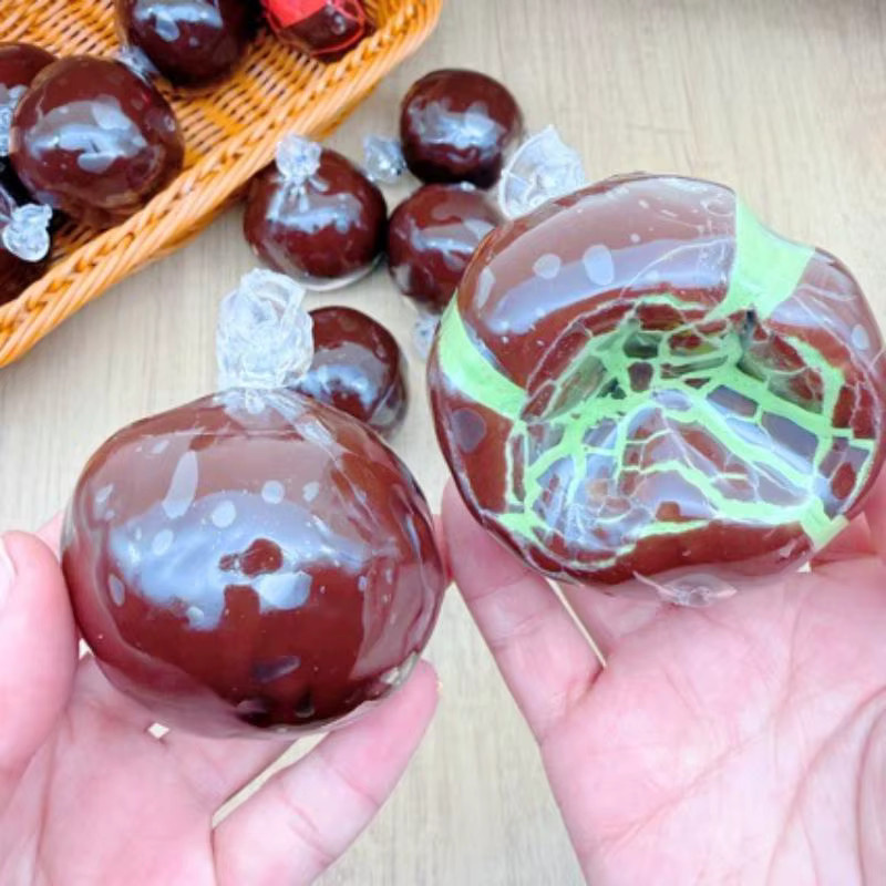 YEGBONG Anti-Stress-Quetsch-Sensorik-Fidget-Spielzeug, Minz-Dunkle-Schokoladen-Ball, 1-teiliges Set - Bild 2