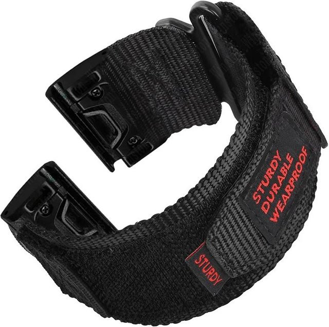 PINSENDA Uhrenarmband Nylon, Schwarz, Unisex - Bild 1