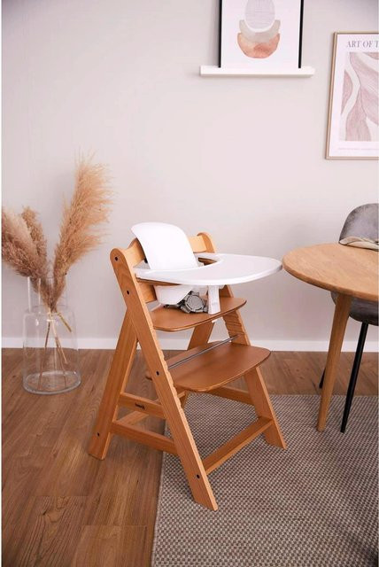 Hauck Bundle Hochstuhl Alpha+ inklusive Tray in Braun aus Holz und Kunststoff - Bild 1