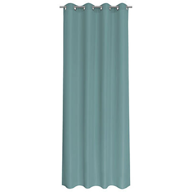 POCOline Ösenvorhang Sorrento in Rauchblau, blickdicht, Breite: 140 cm, Höhe: 245 cm - Bild 2