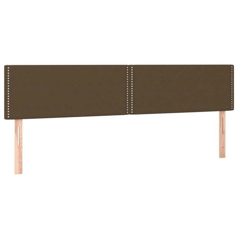 2er-Set vidaXL Kopfteile aus Stoff in Dunkelbraun, B: 100 cm, T: 5 cm, H: 78-88 cm - Bild 2