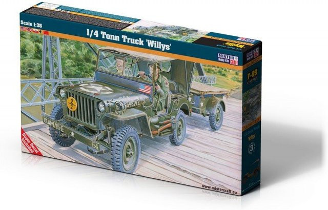 Mistercraft 1/4 Ton Truck Willys, Fahrzeug, 1:35, Grün - Bild 1