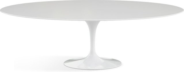 Knoll International Saarinen Esstisch Oval aus weißem Marmor - Bild 1