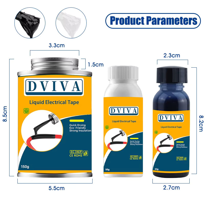 DViva Wasserdichte flüssige Isolierpaste in Schwarz, schnell trocknender elektrischer Kleber für Kabel und Drähte - Bild 5