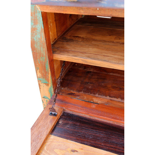 SIT Schuhschrank RIVERBOAT aus Altholz, 2-türig, bunt, B/T/H: 90 x 40 x 85 cm - Bild 1