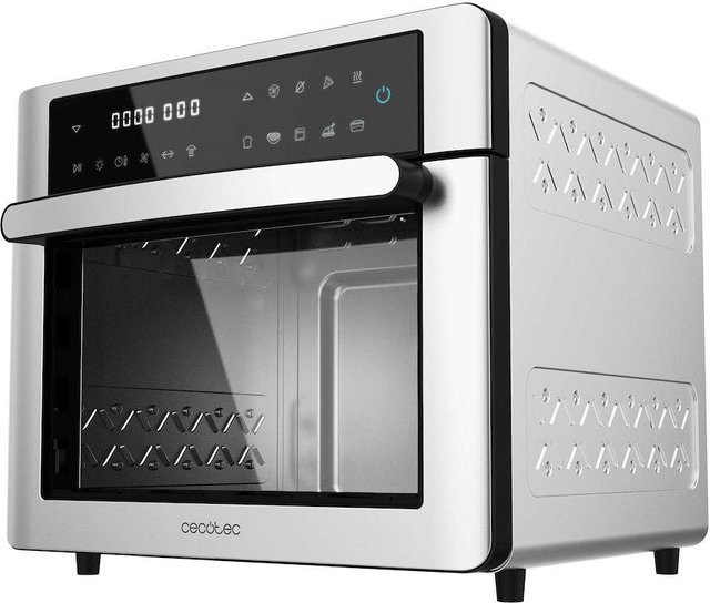 Cecotec Bake&Fry 3000 Touch Steel Heißluftfritteuse mit Ofenfunktion in Silber aus Edelstahl mit Digitalanzeige - Bild 1