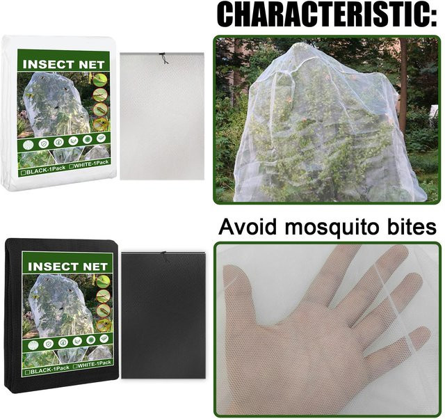 4er Set OutsideWorld Baum Insektenschutz aus PE in Weiß, B: 150 cm, H: 100 cm - Bild 1