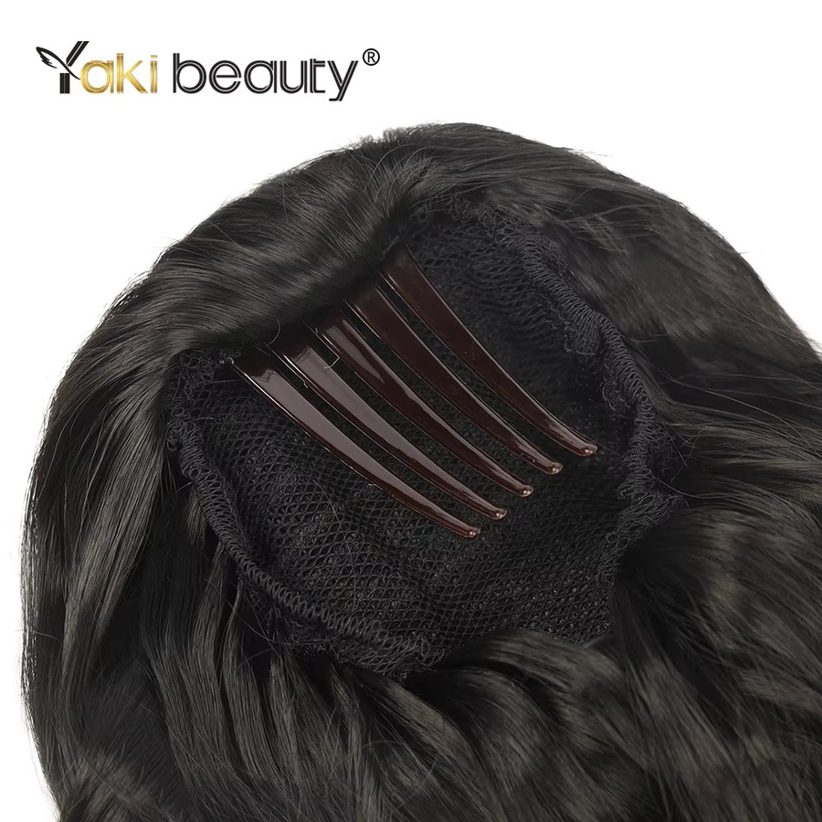 YAKIBEAUTY Haarschwänze, synthetisch, lockig, gewellt, Damen, 22 Zoll - Bild 3