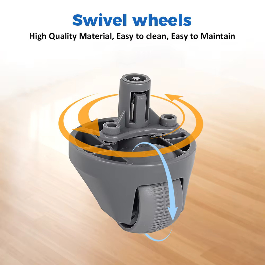 WINDNINJA Ersatz Vorderräder für Narwal Freo X Ultra, Freo Z Ultra, Freo Z10 Ultra, J4, J4 Lite und J5 Roboterstaubsauger in Grau - Bild 2