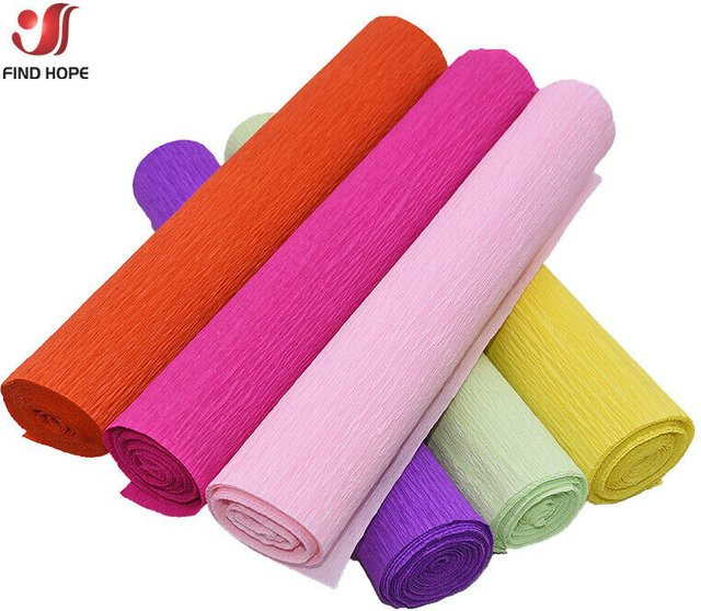 3er Set zerknittertes Krepppapier für Geschenke und Dekoration, Farben: Weiß, Pink und Mehrfarbig, B: 25 cm, L: 250 cm - Bild 1