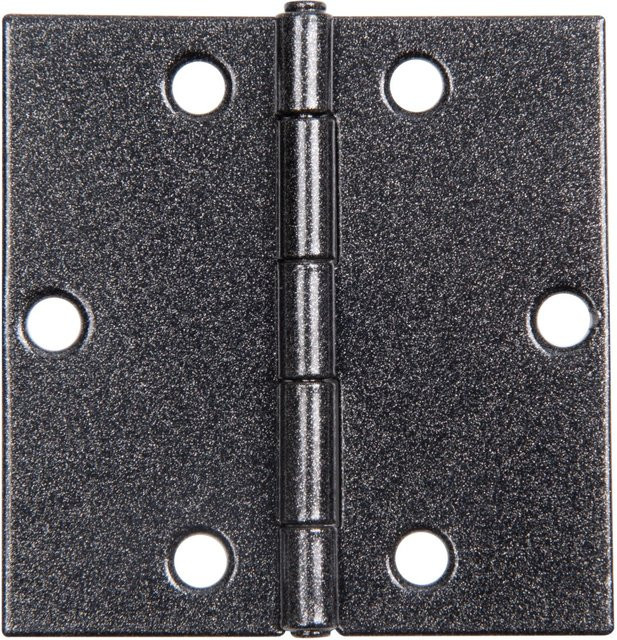 GAH Alberts Duravis Scharnier quadratisch Schwarz in Duplexbeschichtung, B/H: 60 x 60 mm, Dicke: 1 mm - Bild 1