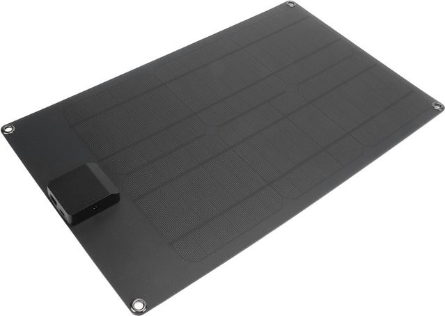 Aneng Solarpanel 20W Wasserdicht und Tragbar mit USB-A und USB-C Anschlüssen in Grau - Bild 1