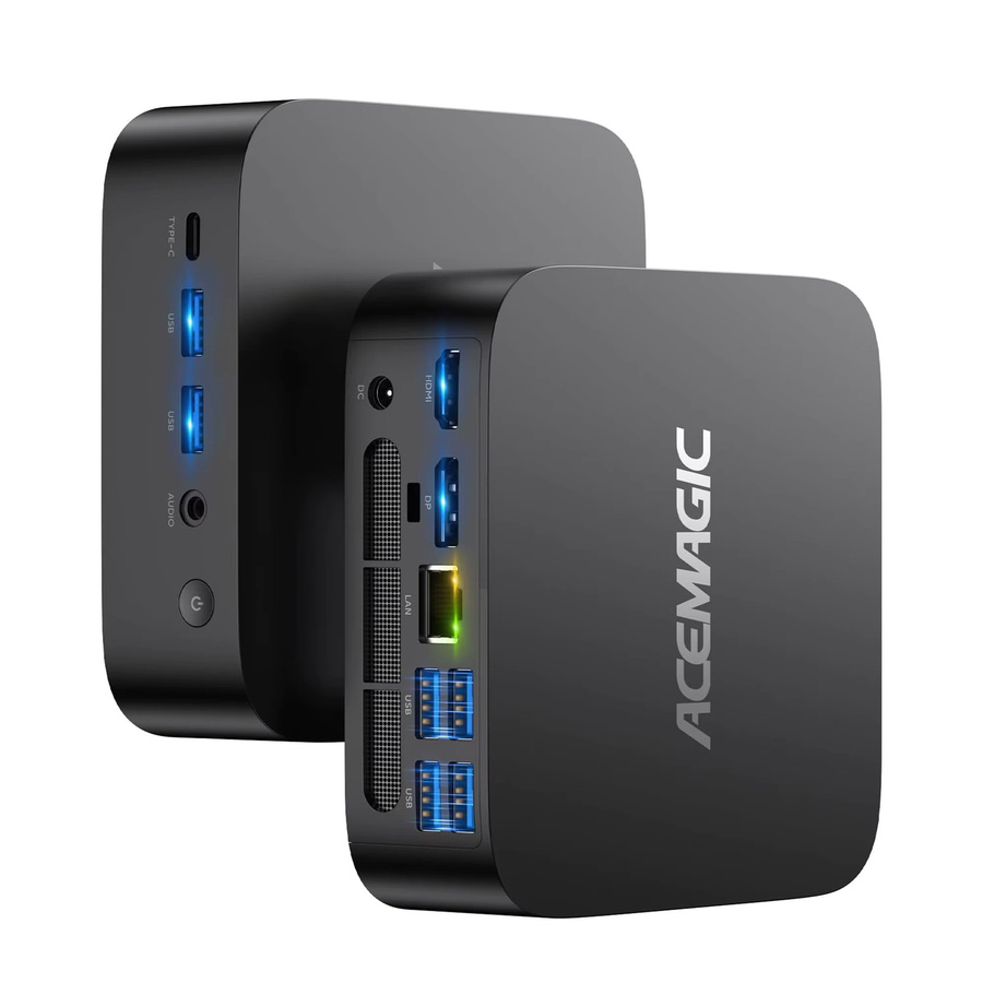 ACEMAGIC K1 Mini PC mit AMD Ryzen Embedded R2544, 16GB LPDDR4 RAM, 512GB SSD, Windows 11 Pro, WLAN und Bluetooth, Schwarz - Bild 5