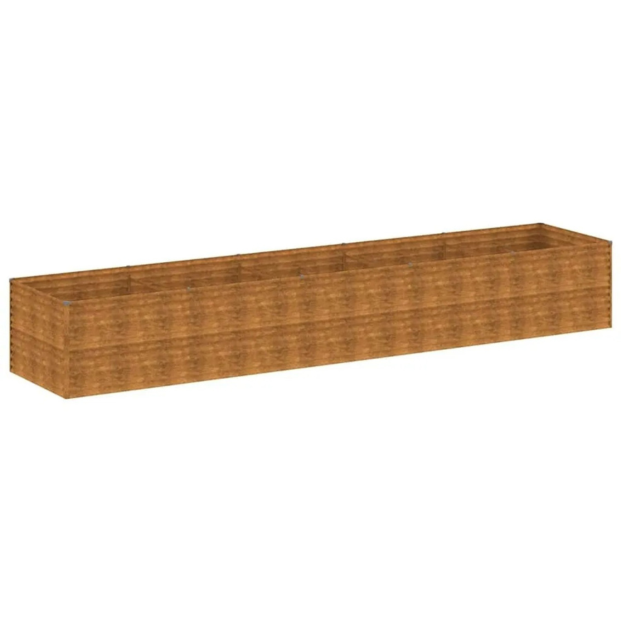 vidaXL Hochbeet aus Cortenstahl in Braun, B/T/H: 479 x 100 x 69 cm - Bild 2