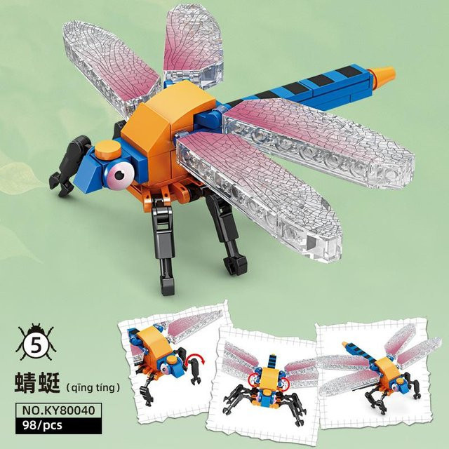 Liyike Kreative Meeresbewohner Fische, Mini-Bausteine, 3D-Modell, ab 1 Jahr - Bild 1