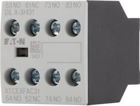 Eaton Hilfsschalterblock DILA-XHI31 mit 3 Schließern und 1 Öffner, 4 A, steckbar - Bild 2