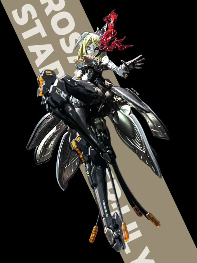 Bandai Rosado Mecha Girl Modellbausatz, Actionfiguren, 1/10, Fantasy - Bild 3