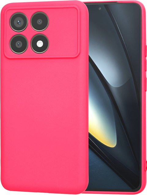 Techsuit SoftFlex Hülle für Xiaomi Poco F6 Pro in Dunkelrosa - Bild 1
