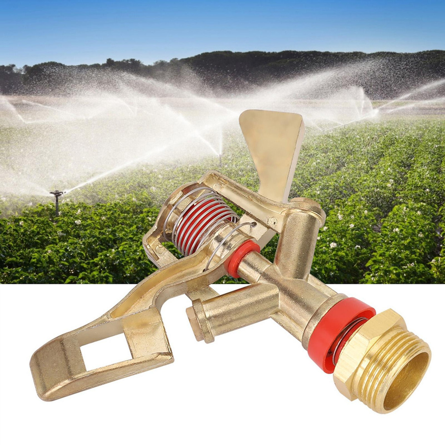 KaiSai Garten Schwingarm Sprinkler Düse mit G3/4 Zoll 25mm Außengewinde aus Zinklegierung und Edelstahl - Bild 3