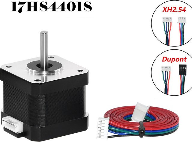 DuPont Nema17 Schrittmotor 42BYGH 17HS4401-XH2.54 in Schwarz für 3D-Drucker und CNC-Graviermaschinen - Bild 1