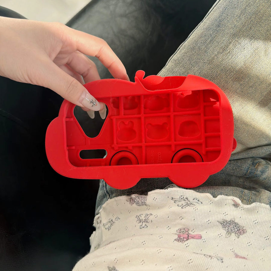 EOENKK Stoßfeste 3D-Tier Handyhülle aus Silikon für iPhone 17 16 15 14 13 12 Pro Max Plus und 16e 17Pro mit Cartoon-Design - Bild 3