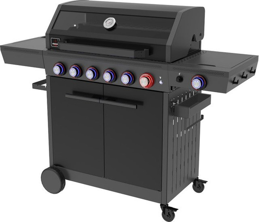 El Fuego Gasgrill Key West Schwarz mit 6+1 Brennern und Turbozone