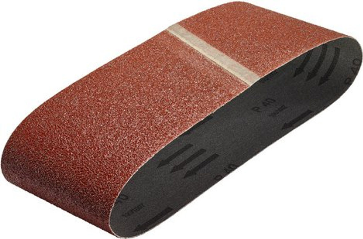 Wolfcraft Schleifband Korund Körnung k40 Rot für Holz und Metall - Bild 2