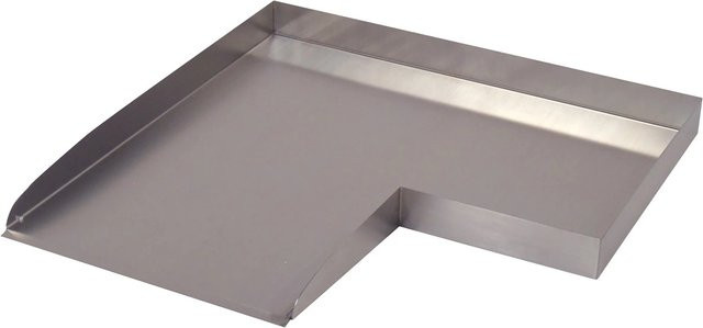 Ubbink Bachlauf Wolga 90 Ecke aus Edelstahl Inox 304 in Silber B/T/H: 48 x 48 x 4 cm - Bild 1