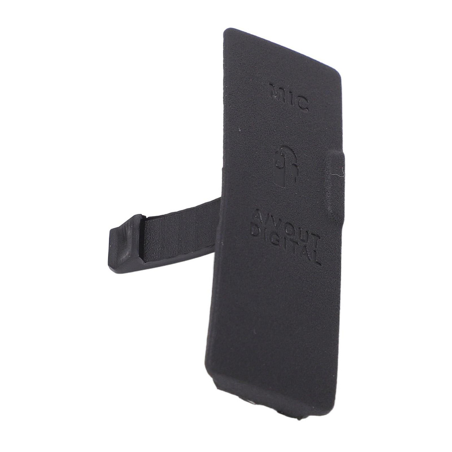 Koogeelife USB und DC Schnittstellenschutz Gummi Bodenabdeckung in Schwarz für Canon 550D - Bild 3