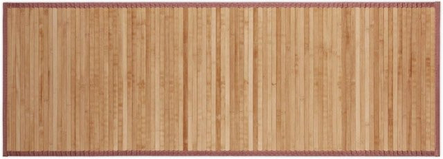 Relaxdays Bambusmatte aus Bambus und Polyester in Braun und Beige, rutschhemmend, Breite: 53 cm, Länge: 152 cm - Bild 1