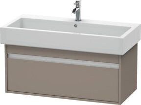 Duravit Waschtischunterschrank Ketho beige matt, wandhängend, B: 95 cm, H: 44 cm, T: 44 cm - Bild 1
