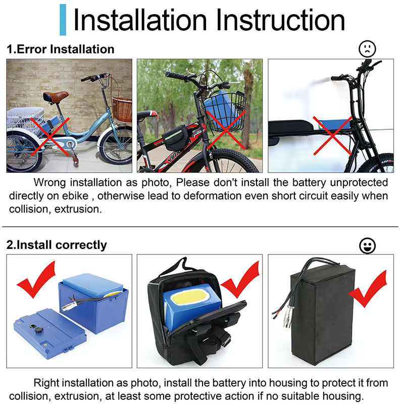 UNITPACKPOWER Lithium-Batterie Pack für E-Bike und Scooter, kompatibel mit 36V, 48V, 52V, 60V und 72V, verschiedene Kapazitäten von 20Ah bis 40Ah, passend für Motoren von 350W bis 3000W - Bild 3