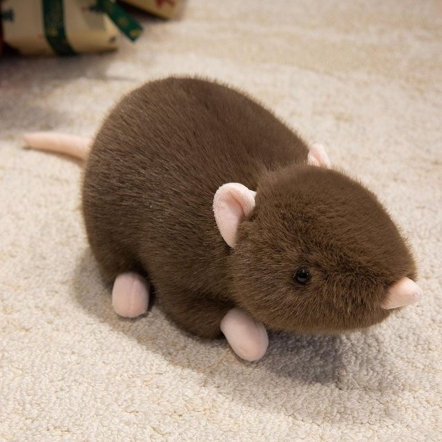 Maus Plüschtier Puppe Kissen, braun, ab 14 Jahren - Bild 1