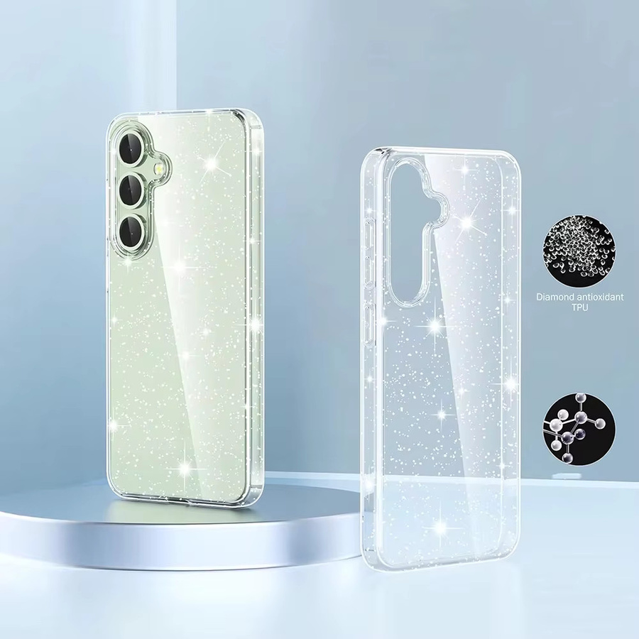 Transparente Glitzer Handyhülle für Samsung Galaxy A-Serie (A57, A56 5G, A55, A54, A37, A36, A35, A26, A25, A24, A17, A16, A15, A12, A07, A06) - Bild 2