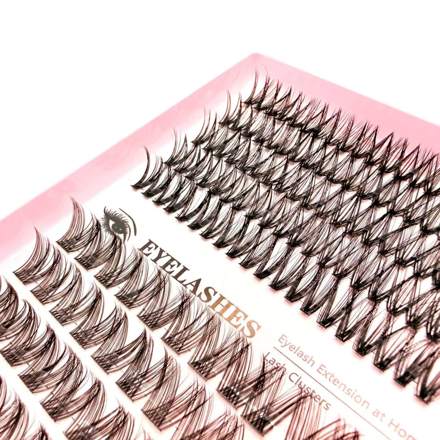 lonzunin DIY Mix Cluster Falsche Wimpern Kit mit Lash Bond & Seal und Pinzette, Black, Unisex - Bild 3