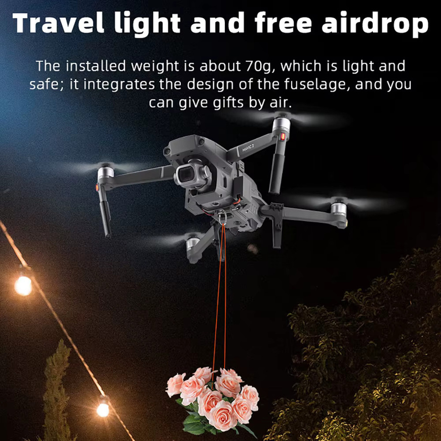 Airdrop-System für DJI Mavic 2 Pro und Zoom Drohnen mit Schnellverschluss für Angelköder und Remote Rescue - Bild 2